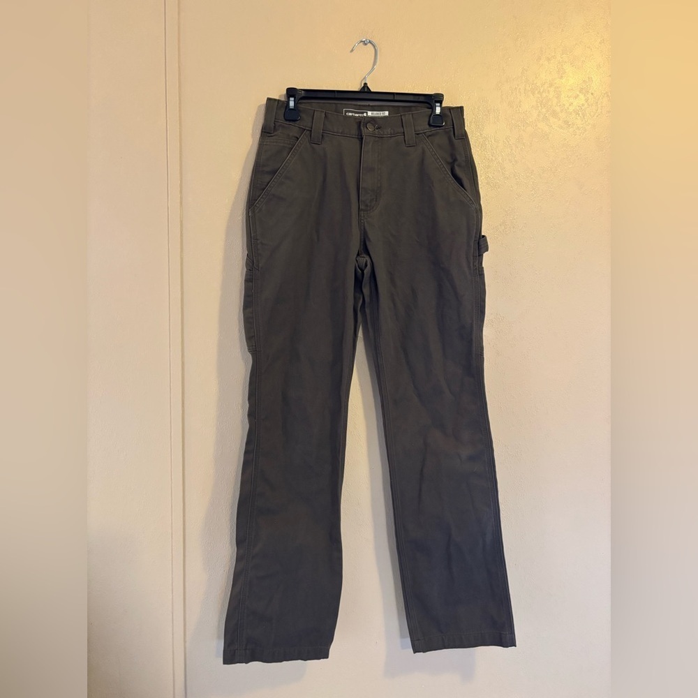 Carhartt men’s Washed Twill Relaxed Fit Dungarees Utility Work Pants sz 30x32
